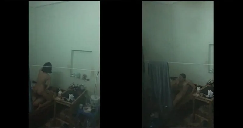 Quay lén em nhà cạnh bên và cô bạn gái làm tình
